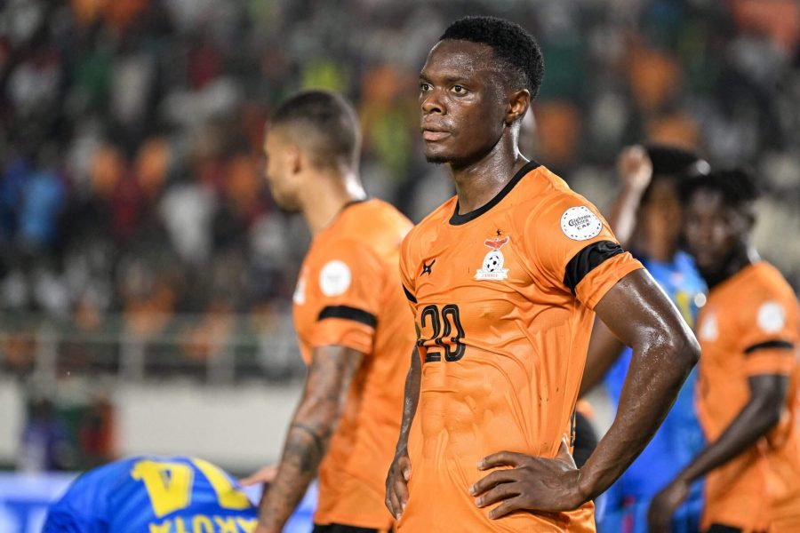 Video: Zambia's Patson Daka lands on neck celebrating goal