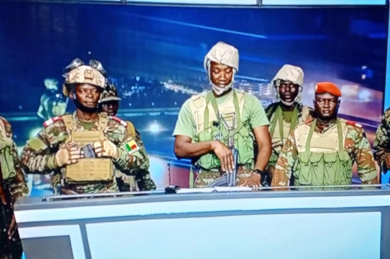 Benin military group announces 'removing President Talon from office'