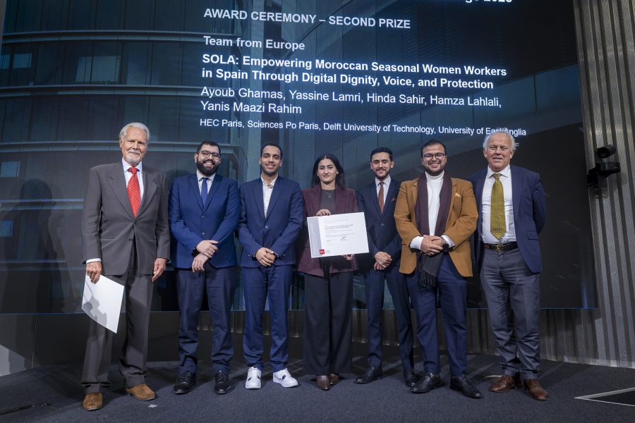 Moroccan students win Geneva Challenge second prize for  tool protecting women in Spain’s strawberry harvest
