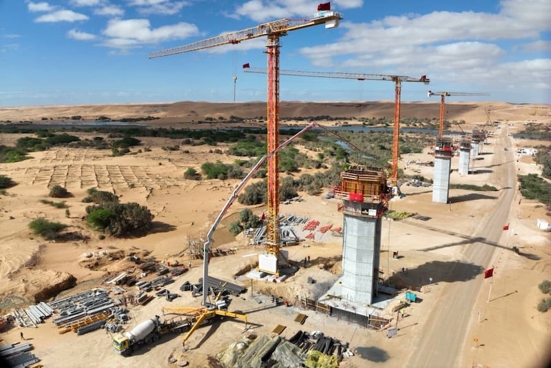 Bridge Moroco Morocco’s largest road bridge reaches 33% completion in Laayoune