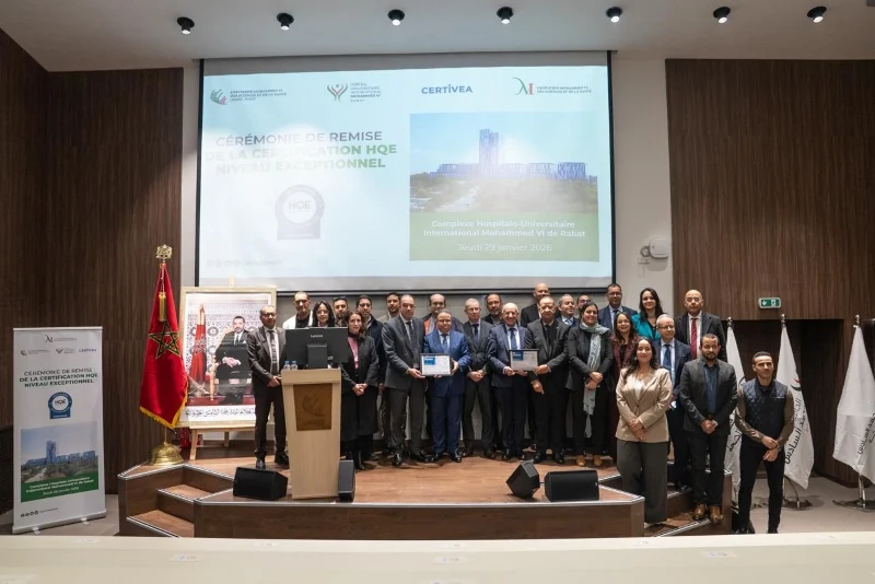 Rabat hospital becomes first in Africa to receive exceptional HQE certification