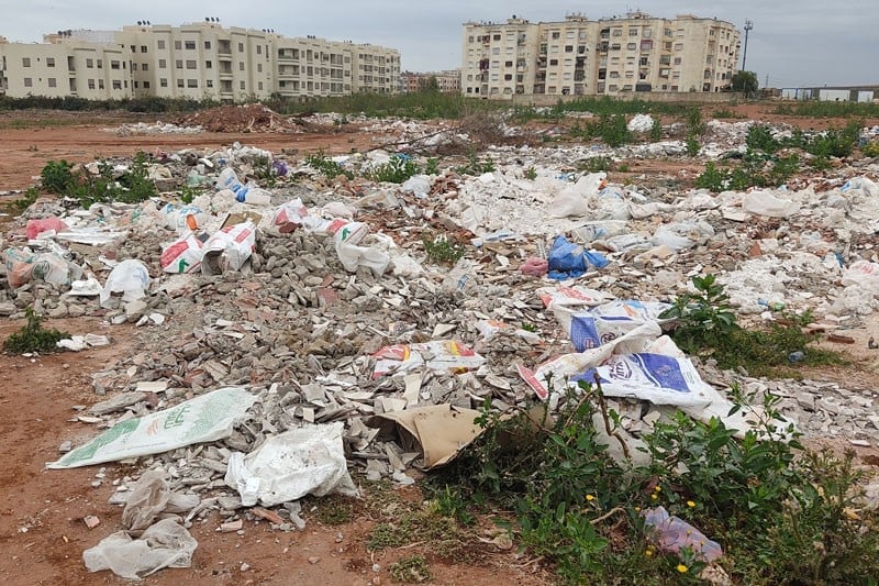 Casablanca authorities alarmed by surge in illegal construction waste dumps