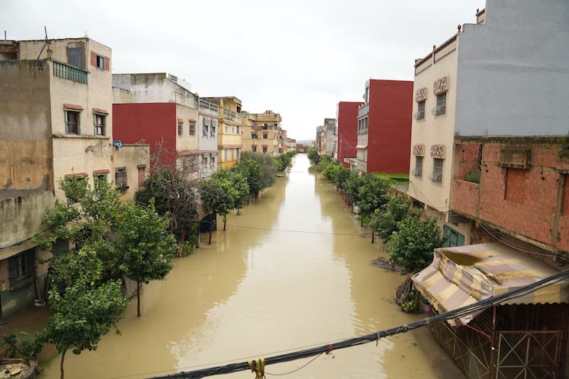 Flood damage slows road repair projects in Northern Morocco