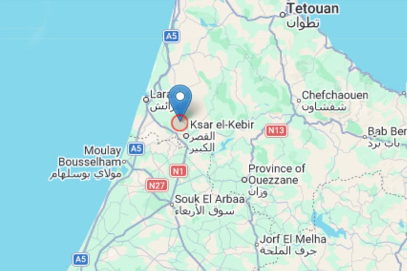 3.1 earthquake strikes near Ksar El Kebir Monday  evening