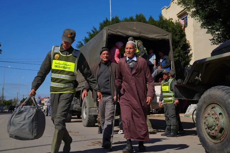 Evacuated residents return home in Sidi Kacem after severe weather