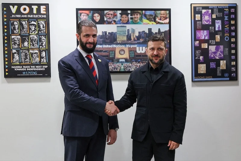 Zelensky arrives in Damascus for talks with Syrian president
