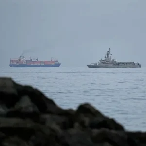 Iran Guards say struck vessel in Strait of Hormuz