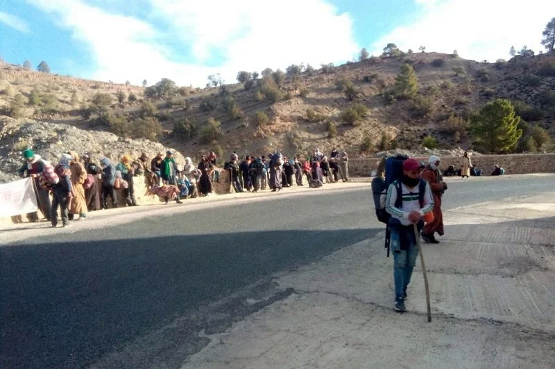 Midelt residents protest isolation, demand roads and basic services