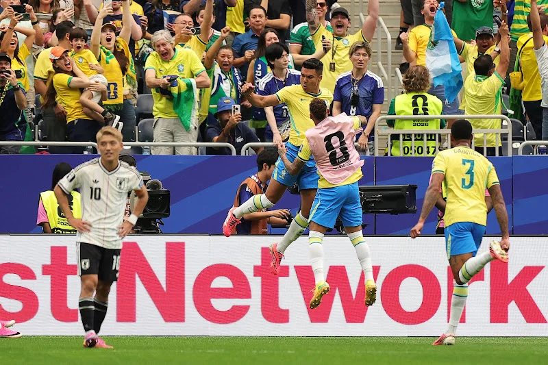 Brazil defeat Japan 2-1 to reach World Cup last 16