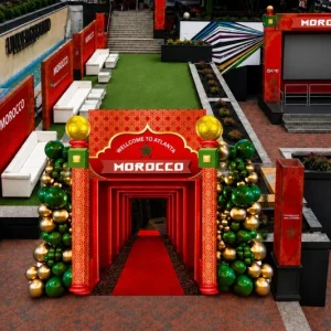 Morocco flags, food and football fill Atlanta before Haiti match
