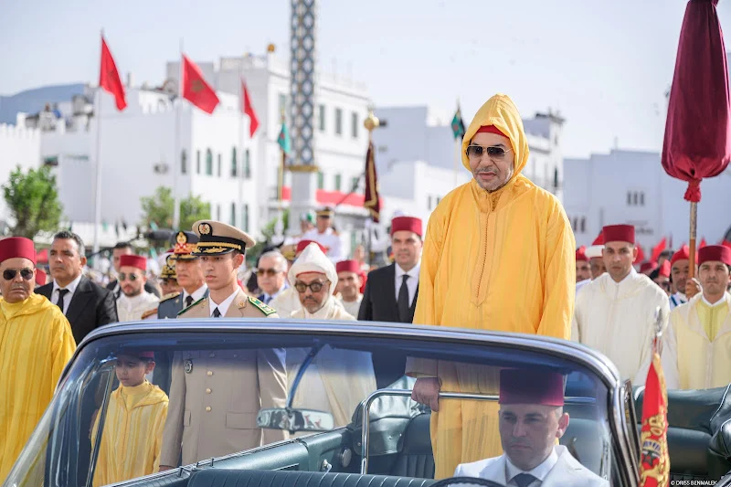 Throne Day : King, Commander of the Faithful, chairs in Tetouan Allegiance Ceremony