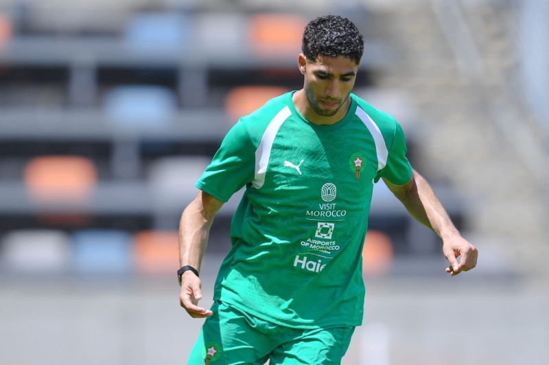 Morocco holds final training session ahead of Canada match, Chadi Riad returns