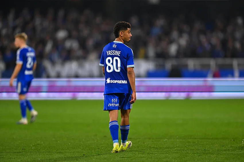 Moroccan forward Yassine Gessime scores twice as Strasbourg earn first Ligue 1 win