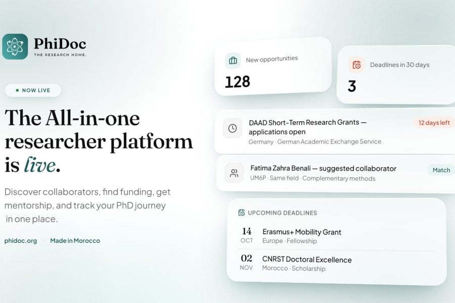 Moroccan EdTech startup PhiDoc launches platform to support PhD researchers in Morocco, Africa