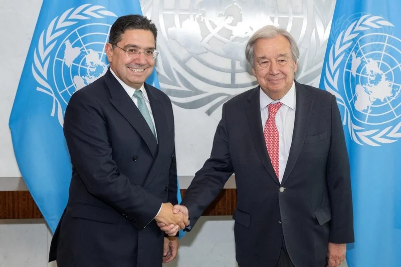 Bourita meets in New York with United Nations Secretary General
