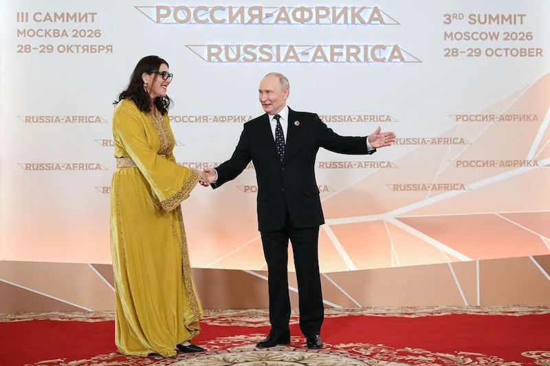 Putin welcomes Morocco's Mansouri at Kremlin reception for Russia-Africa summit