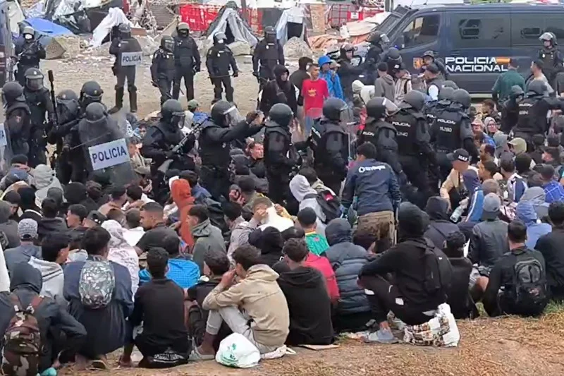 Spain begins clearing 3,500-person migrant camp in Ceuta ahead of royal visit