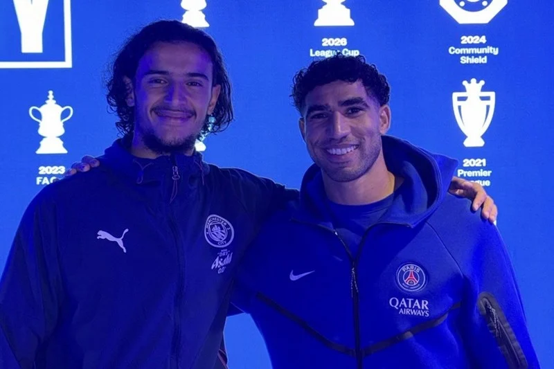Hakimi praises Moroccan teammate Bouaddi after PSG’s win over Manchester City