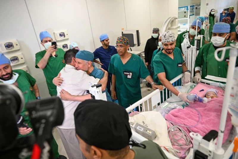 Saudi medical team successfully separates Moroccan conjoined twins